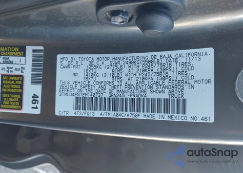 2014 Toyota Tacoma Base V6 from USA, damaged, VIN 3TMLU4EN1EM140737